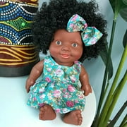 RXIRUCGD Toys Baby Movable Joint African Doll Toy Black Doll Best Gift Toy Christmas Gift