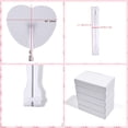 thumbnail image 2 of Abanicos de mano plegables Bestage White Heart Wedding, 100 paquetes, 2 of 7