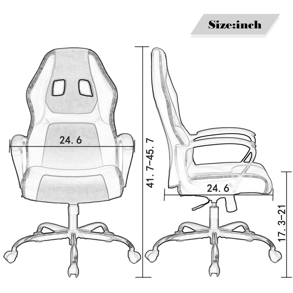 BestOffice Ergonomic Gaming Chair, Lumbar Support, Swivel Rolling for Men, Women(Camo)