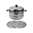 thumbnail image 1 of Easily Prepare Delicious Meals with this 2 Tiered Stainless Steel Steamer, 1 of 8