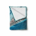 thumbnail image 2 of Sports Soft Flannel Fleece Blanket, Swimming Pool Underwater View Relaxing Exercise Hobby Leisure Activity Theme Picture, Cozy Plush for Indoor and Outdoor Use, 50" x 70", Sky Blue, by Ambesonne, 2 of 6