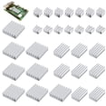 thumbnail image 3 of Laklulu Juego de disipador de Calor de Aluminio Raspberry Pi 4 de 24 Piezas Disipador de Calor de Aluminio Raspberry Pi 4 con Cinta térmica, Adecuado para Raspberry Pi 4, 3 of 7
