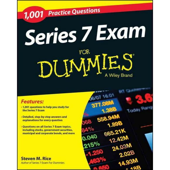 1,001 Series 7 Examen Pratique Questions pour les Nuls, Steven M. Riz Broché