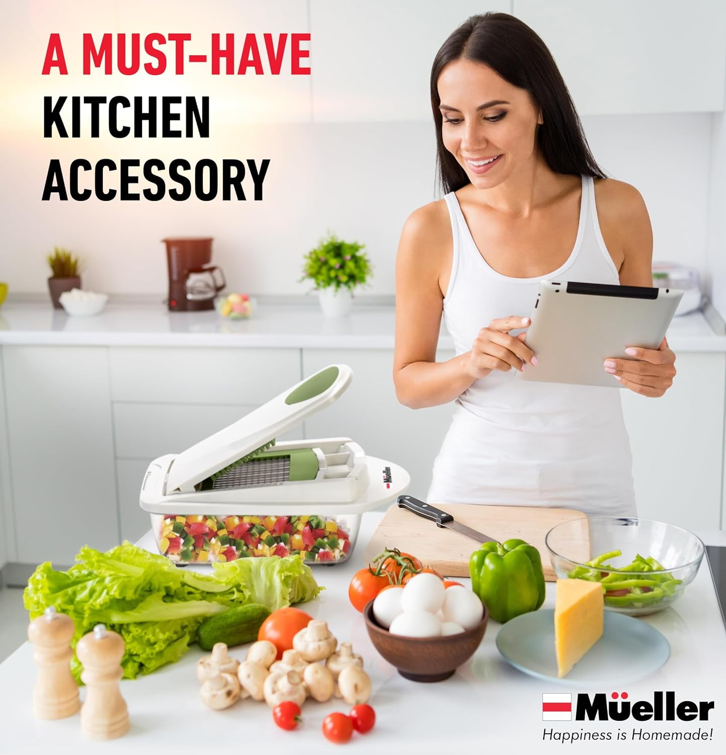 Mueller Austria Pro-Series 8 Blade Food Processor, Onion Mincer