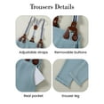 thumbnail image 5 of Toddler Baby Boy Suit Clothes Gentleman Wedding Outfits Long Sleeve Dress Shirt + Suspender Pants + Bowtie 1-5T, 5 of 7