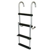 JIF Marine ASC 4 Step Anodized Aluminum Removable Pontoon Ladder
