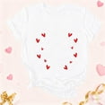 thumbnail image 1 of Aufmer 3 Pcs Women's Printed Short Sleeve Tee, Casual Round Neck T-Shirt with Fashion Pattern, Soft Polyester Top for Spring Summer, Versatile Daily Wear for Various Occasions(White), 1 of 3