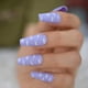 thumbnail image 4 of Coolnail, uñas de mármol blanco brillante, uñas falsas, uñas de ballet reutilizables Afortunado Sencillez, 4 of 4