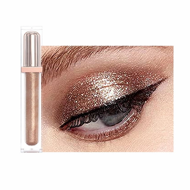 Liquid Eye Shadow Sequin Glitter Powder Easy To Color Eye Shadow Pearl Fine Super Flash Waterproof Long Lasting Non Fading Eye Shadow 5Ml, Makeup Eye Shadow