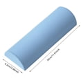 thumbnail image 3 of High Density Half Round Foam Roller 12", EVA Textured Massage Roller for Deep Tissue, Myofascial Release and Fitness Training,Blue, 3 of 5