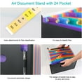 thumbnail image 4 of 24 Pockets Expanding File Folders, Portable Accordion Expandable File Organizer for Office, 4 of 7