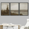 thumbnail image 2 of IDEA4WALL Framed Canvas Print Wall Art Set Pastel Watercolor Autumn Forest Landscape Nature Modern Art Rustic Scenic Multicolor for Living Room, Bedroom, Office - 16"x24"x3 Black, 2 of 5
