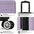 thumbnail image 4 of Travel Select Snowcreek Hardside Expandable Spinner Luggage, Lavender, 30" Checked Large, 4 of 6