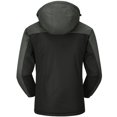 thumbnail image 3 of Tanhomme Mens Skiing Jackets With Hoode Snowboarding Fleece Liner Coats Windproof Winter Raincoat Pockets Warm Padded Jacket With Thick Hardshell Jacket, 3 of 3