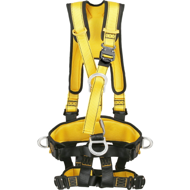 Bentism Safety Climbing Harness Universal Full Body Harness Fall Protection Rock Climbing Equip Gear with Padding 340 lb Detachable, Size: 340 lbs