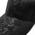 thumbnail image 6 of Jiibva Snakeskin-Leather Baseball Cap Unisex Casual Dad-Hat Adjustable Snapback for Women Men Street Trend Casual Sunscreen Caps, 6 of 7