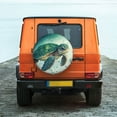 thumbnail image 2 of Daiia Watercolor Turtle1 Tire Covers , Travel Trailer Camper Truck SUV Motorhome Waterproof Wheel Cover, Sun Rain Snow Protector-16 inch, 2 of 9