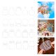 thumbnail image 3 of Transparente de doble capa en seco Vase Bookmark Set de 40 Piezas Puede contener flores secas o pegatinas Adecuado como un pequeño para los lectores de libros, 3 of 8