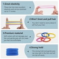 thumbnail image 4 of 100 count Hair Accessories: No  Seamless Ponytail Holders, Elastics and Bands for Thick Hair - For Girls & Women (Multicolor), 4 of 7