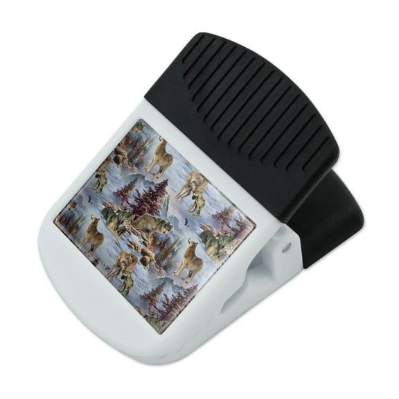 Wolf Pack Baby Wolves Snow Mountains Pattern Refrigerator Fridge Magnet Magnetic Hanging Hook Note Snack Clip