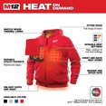 thumbnail image 4 of Milwaukee 302R-20S M12 12V Li-Ion Heated Hoodie (Jacket Only) - Small, 4 of 14