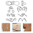 thumbnail image 3 of 8pcs Ancianos Brain Puzzles Interactive Metal Puzzles Metal Andy Toy Elders suministro, 3 of 6