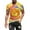 Yellow, variant on Lolmot Unisex 3D Graphic Print Tie-dye Shirts for Mens Women Casual Short Sleeve Basic Tee Shirts Top