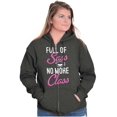 thumbnail image 5 of Full of Sass No More Class Graduation Zip Hoodie Sweatshirt Women Brisco Brands 2X, 5 of 6
