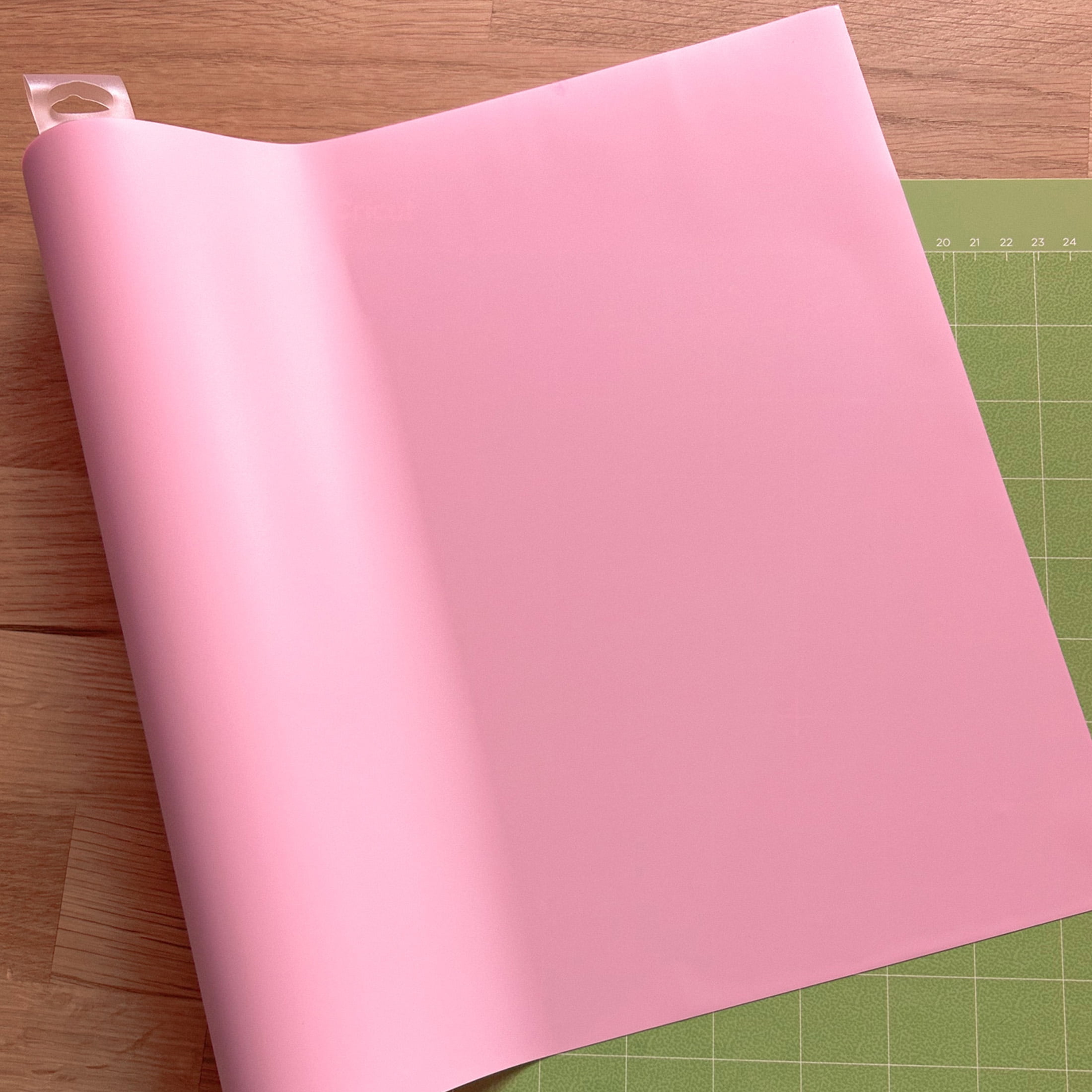 Hello Hobby 12" x 2' Light Pink Iron-On Craft Vinyl Roll