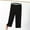 Black, variant on Tawop Women Pants Women's Capris Loungewear Plus Size Womens Capris Casual Loose Capris for Women Blue 6xl Plus Capris