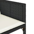 thumbnail image 5 of vidaXL 9 Piece Garden Dining Set with Cushions Black Poly Rattan, 5 of 5