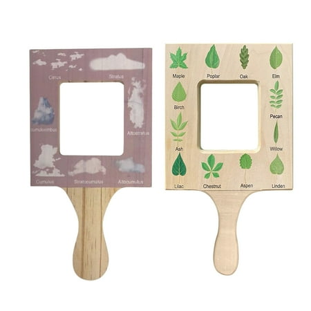 Agiferg Nature Guide Finder Frame Wooden Double Sided Nature Finder ...