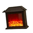 thumbnail image 2 of Linterna de chimenea, linterna de chimenea sin llama con efecto de llama, pequeña chimenea falsa con llama LED, adornos navideños para interiores y Techo plano, 2 of 8