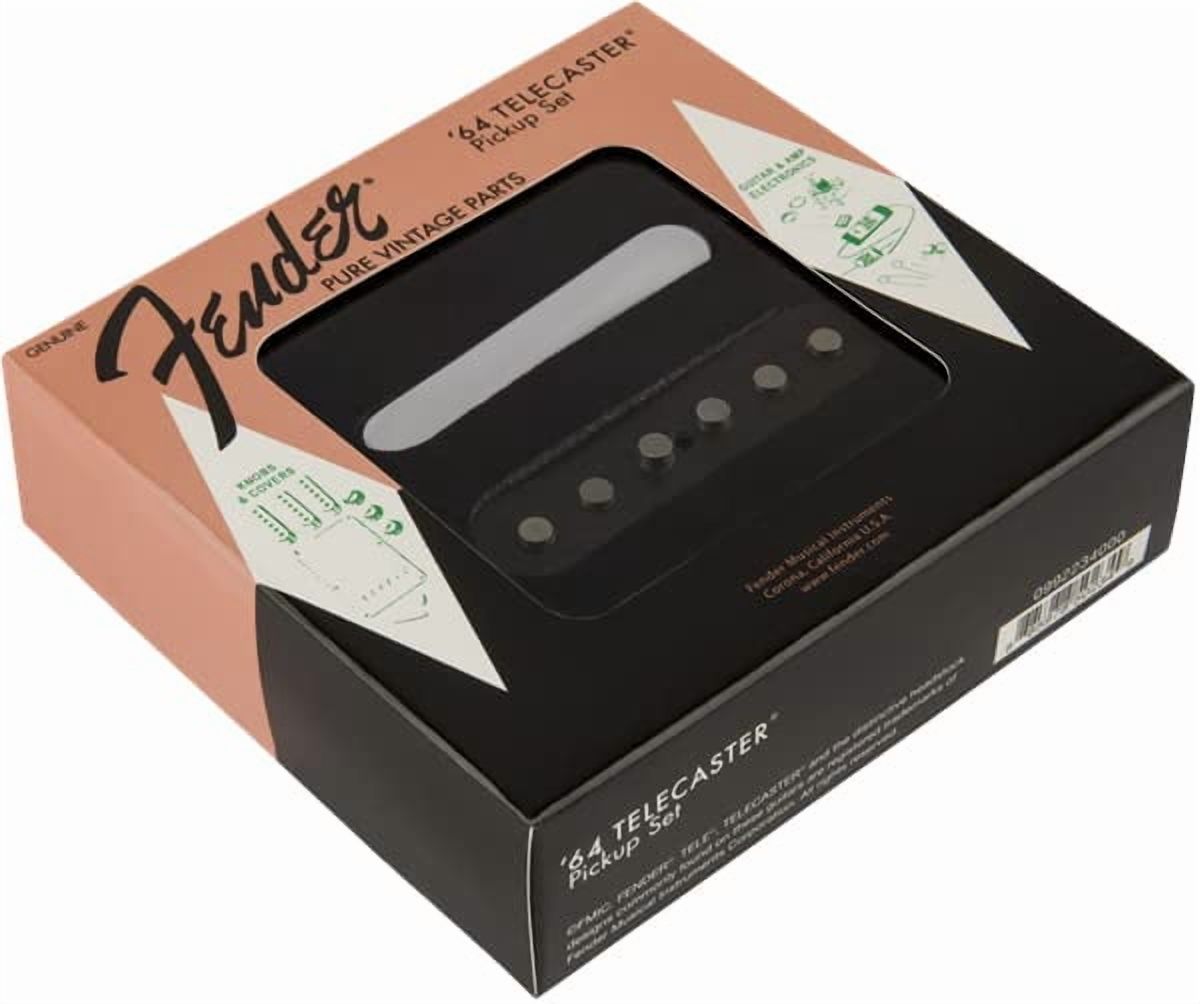 Fender Pure Vintage '64 Telecaster Pickups Bundle with Instrument Cable
