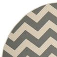 thumbnail image 5 of SAFAVIEH Courtyard Bailey Chevron Indoor/Outdoor Area Rug, Grey/Beige, 6'7" x 6'7" Round, 5 of 7
