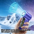 thumbnail image 6 of Portable High-Speed Handheld Fan with Starry Sky LED Light, 100 Speed Adjustable USB Rechargeable Fan with Ice Sensing Technology, 6 of 6