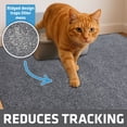 thumbnail image 3 of Drymate Cat Litter Trapping Mat, (Ridged Design), Traps Litter & Mess from Box, Soft on Kitty Paws -Absorbent/Waterproof/Urine-Proof- Machine Washable, Durable (28" x 36"), 3 of 9