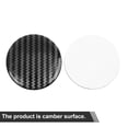 thumbnail image 3 of 4pcs 65mm Car Auto Wheel Center Hub Cap Sticker Carbon Fiber Style Decal Emblem Badge Clear Resin, 3 of 4