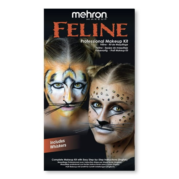 Kit de Maquillaje Premium para Personajes Mehron - Gato/Felino para Halloween
