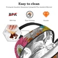 thumbnail image 4 of ERJLKXP Vintage Daisy Flowers Insulated Lunch Bags for Women and Men,Adult Reusable Lunch Tote Bag for Work,cooler bag, 4 of 7