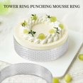 thumbnail image 2 of 20 Anillos Circulares para Tarta de 8 cm con Agujeros de Acero Inoxidable para Tartas, Quiches, Tartas, Mousse, Moldes para Hornear en la Cocina, 2 of 5