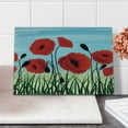 thumbnail image 2 of Poppy Cutting Board, Digitally Generated Floral Graphic with Grass and Filed Flowers, Decorative Tempered Glass Cutting and Serving Board, in 3 Sizes, by Ambesonne, 2 of 5