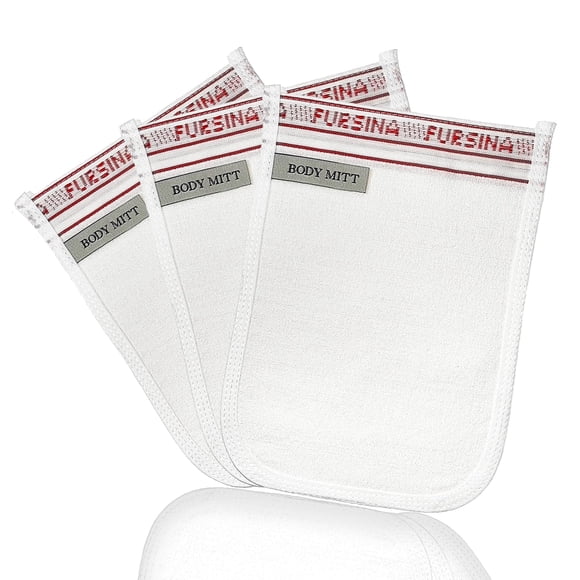Guante exfoliante (3 piezas) – Manopla de hammam turca para baño, manopla exfoliante corporal, removedor de piel seca y muerta para el cuerpo, ideal para eliminar el bronceado en aerosol, superficie l