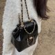 thumbnail image 3 of Mochila de mujer estilo encerado de piel, bolso pequeño, bolso de hombro, bolso de mujer, mochila con cadena romboidal, 3 of 6