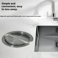 thumbnail image 3 of Langgg Simple Trash Grommet Embedded Countertop Bin Cover 430 Round Small Stainless Steel Recessed Trash 18-19CM, 3 of 6