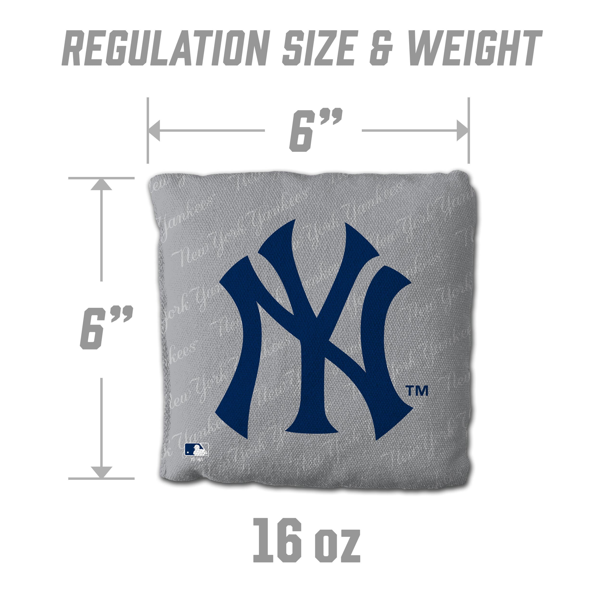 MLB New York Yankees Cornhole Bags - 4PK - Grey