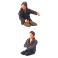 thumbnail image 1 of Miniatura 1:64 perfke 2 Uds Pintada Decoración Juguete escena gente figura, 1 of 3