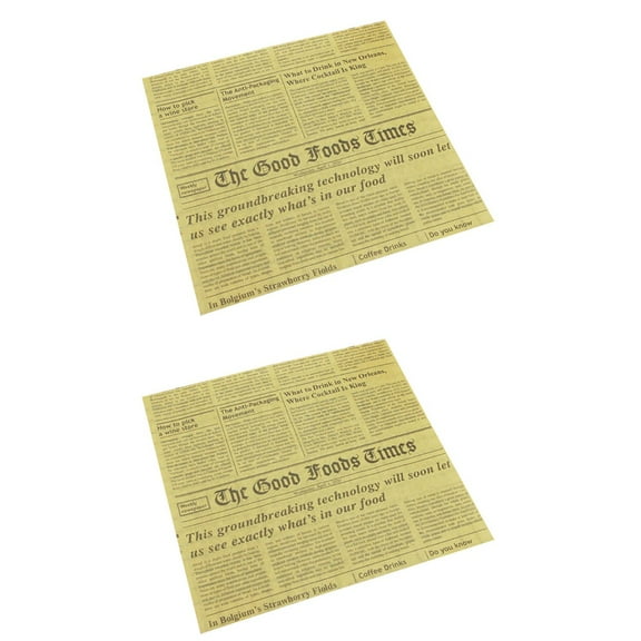 100 pcs Food Basket Liners Disposable Wrapping Tissue Newsprint Baking Paper Sheets