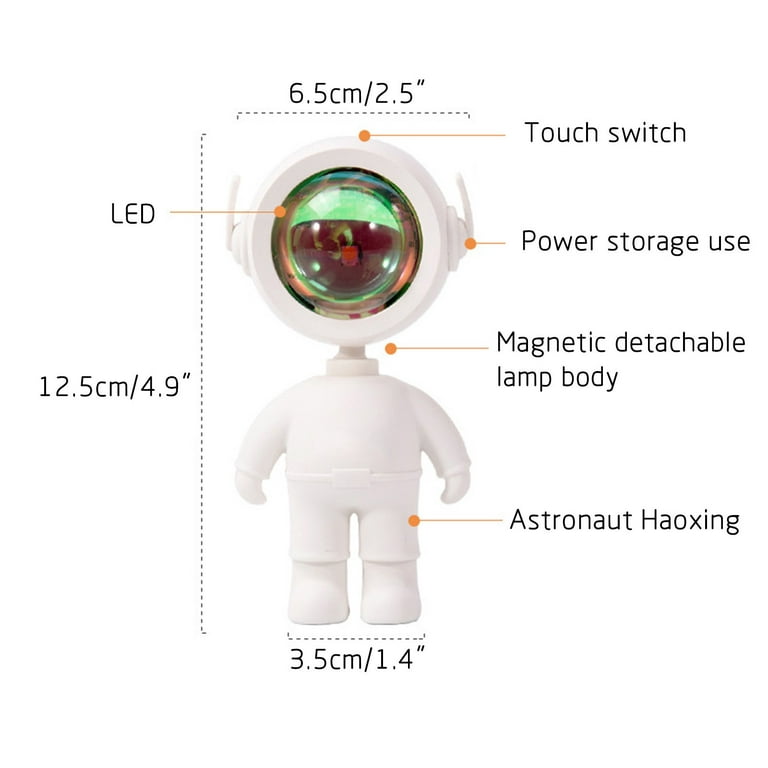 Wovilon Mini Led Projection Lamp Star Night Mini Astronaut Sunset Light The  Sun Never Sets Projection Light Atmosphere Light 