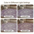 thumbnail image 7 of ODIKA 9'x12' Washable Area Rug Low Pile, Flatwoven, Floral Boho Vintage Medallion With Farmhouse Bloom And Scroll Accents for Great Room, Indoor Concept, Large Living, 7 of 7